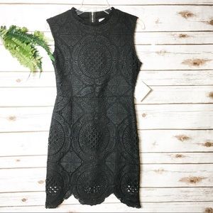 Black lace dress